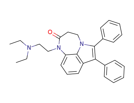 3-Oxo-4-diethylaminoethyl-8,9-diphenyl-1,2,3,4-tetrahydro-1,5-diazepino<1,2,3-ef>indole