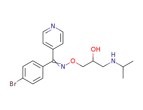(4-Bromo-phenyl)-pyridin-4-yl-methanone O-(2-hydroxy-3-isopropylamino-propyl)-oxime
