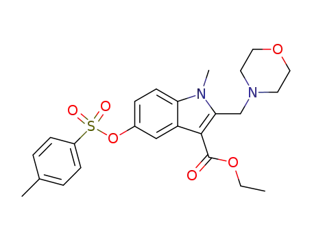 1-Methyl-2-morpholin-4-ylmethyl-5-(toluene-4-sulfonyloxy)-1H-indole-3-carboxylic acid ethyl ester