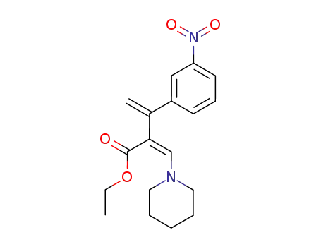 3-(3-Nitrophenyl)-2-piperidinomethylen-3-butensaeure-ethylester