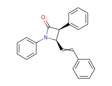 2-Azetidinone, 1,3-diphenyl-4-(2-phenylethenyl)-, cis-