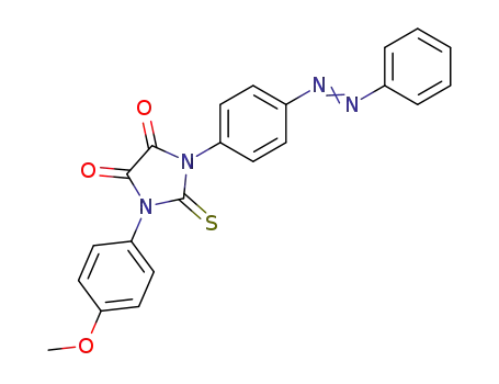 1-p-Anisidyl-3-(phenyl-4-azophenyl)-imidazolidin-4,5-dion-2-thion