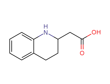 Molecular Structure of 185854-45-9 (1,2,3,4-TETRAHYDRO-2-QUINOLINEACETIC ACID)