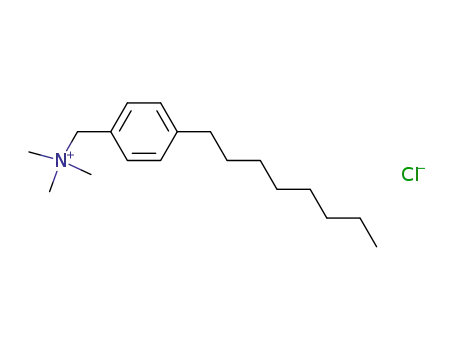 Molecular Structure of 94816-68-9 (Benzenemethanaminium, N,N,N-trimethyl-4-octyl-, chloride)