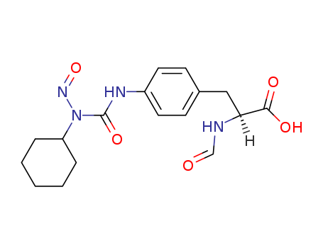 L-Phenylalanine, 4-[[(cyclohexylnitrosoamino)carbonyl]amino]-N-formyl-
