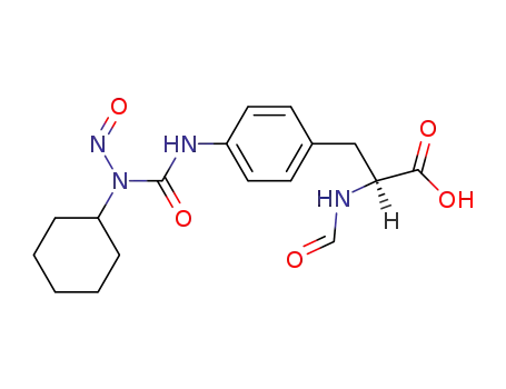 Molecular Structure of 94976-05-3 (L-Phenylalanine, 4-[[(cyclohexylnitrosoamino)carbonyl]amino]-N-formyl-)