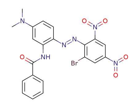 N-[2-(2-Bromo-4,6-dinitro-phenylazo)-5-dimethylamino-phenyl]-benzamide