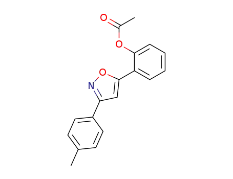 Phenol, 2-[3-(4-methylphenyl)-5-isoxazolyl]-, acetate (ester)