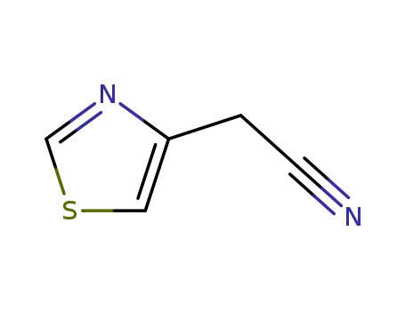 Molecular Structure of 7709-59-3 (4-THIAZOLYLACETONITRILE)