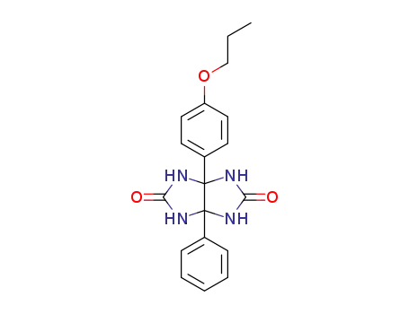 3a-Phenyl-6a-(4-propoxy-phenyl)-tetrahydro-imidazo[4,5-d]imidazole-2,5-dione