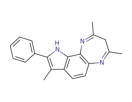 Pyrrolo(2,3-g)-1,5-benzodiazepine, 3,10-dihydro-9-phenyl-2,4,8-trimethyl-