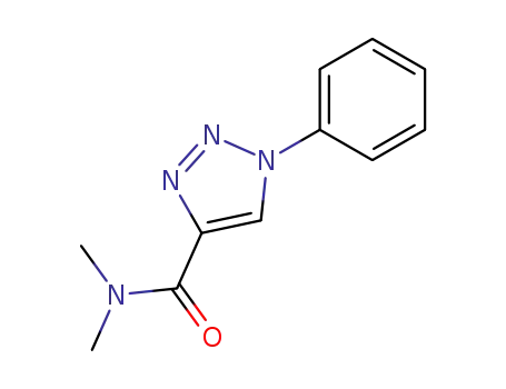 Molecular Structure of 214541-36-3 (1-Phenyl-1H-[1,2,3]triazole-4-carboxylic acid dimethylamide)
