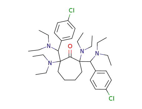 2,7-Bis-[(4-chloro-phenyl)-diethylamino-methyl]-2,7-bis-diethylamino-cycloheptanone