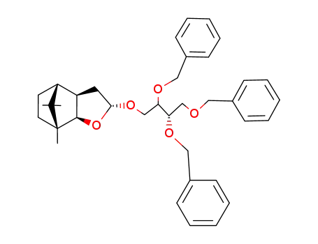 (1R,2R,4R,6R,7R)-1,10,10-Trimethyl-4-((S)-2,3,4-tris-benzyloxy-butoxy)-3-oxa-tricyclo[5.2.1.0<sup>2,6</sup>]decane