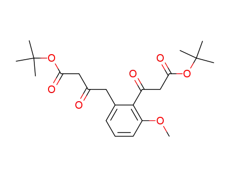 4-[2-(2-tert-Butoxycarbonyl-acetyl)-3-methoxy-phenyl]-3-oxo-butyric acid tert-butyl ester