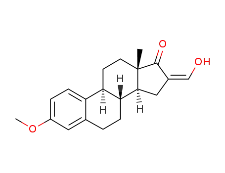 Molecular Structure of 59877-96-2 (16-hydroxymethylene-3-methoxyestra-1,3,5<sup>(10)</sup>-trien-17-one)