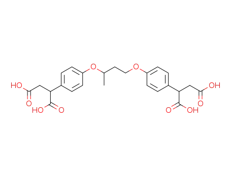 2-(4-{3-[4-(1,2-Dicarboxy-ethyl)-phenoxy]-1-methyl-propoxy}-phenyl)-succinic acid