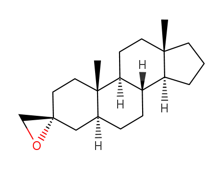 Molecular Structure of 81968-68-5 ((3R)-spiro-(5α-androstane-3,2'-oxirane))