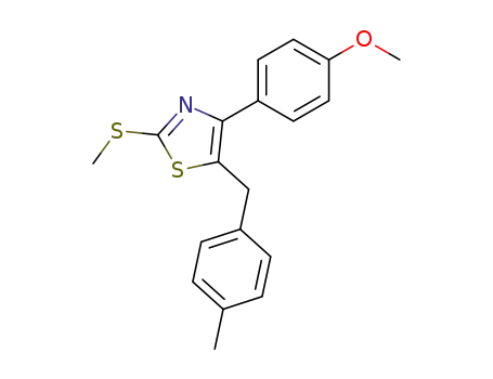 2-methylmercapto-4-(4'-methoxyphenyl)-5-(4''-methylphenylmethyl)thiazole