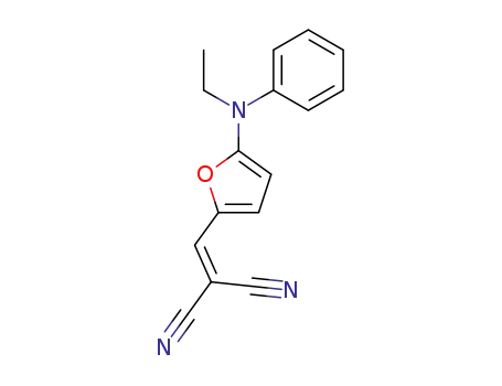 Molecular Structure of 195298-66-9 (Propanedinitrile,  [[5-(ethylphenylamino)-2-furanyl]methylene]-  (9CI))