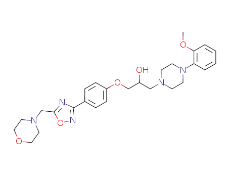 1-[4-(2-Methoxy-phenyl)-piperazin-1-yl]-3-[4-(5-morpholin-4-ylmethyl-[1,2,4]oxadiazol-3-yl)-phenoxy]-propan-2-ol