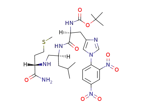 Molecular Structure of 136484-03-2 (Boc-His(Dnp)-LeuΨ(CH2NH)Met-NH2)
