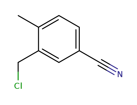 Molecular Structure of 69113-54-8 (Benzonitrile, 3-(chloromethyl)-4-methyl-)