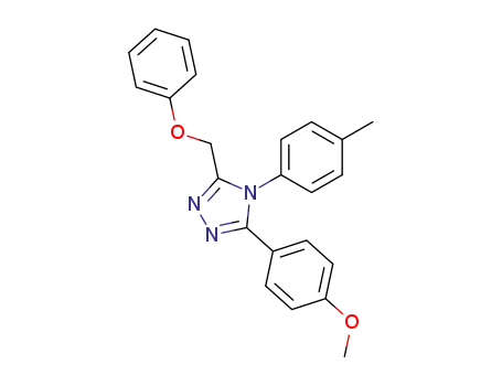 Molecular Structure of 141078-92-4 (3-(4-methoxyphenyl)-4-(4-methylphenyl)-5-(phenoxymethyl)-1,2,4-triazol e)