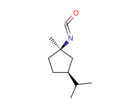 시클로펜탄, 1-이소시아네이토-1-메틸-3-(1-메틸에틸)-, 시스-(+)-(9CI)