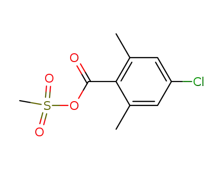 4-Chlor-2,6-dimethylbenzoesaeure-methansulfonsaeure-anhydrid