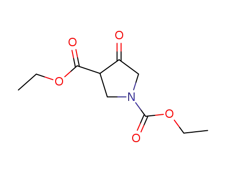 Molecular Structure of 3751-82-4 (4-OXO-PYRROLIDINE-1,3-DICARBOXYLIC ACID DIETHYL ESTER)