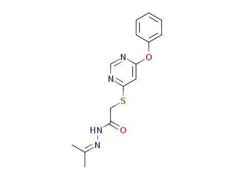 ((6-페녹시-4-피리미디닐)티오)아세트산 (1-메틸에틸리덴)하이드라자이드