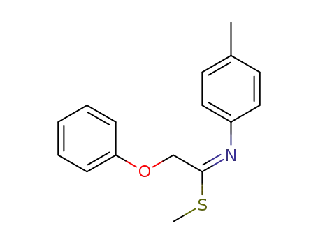 Ethanimidothioic acid, N-(4-methylphenyl)-2-phenoxy-, methyl ester