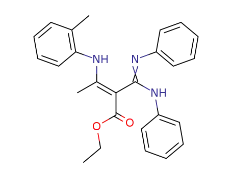 2-(N,N'-Diphenylamidino)-3-(2-methylphenylamino)crotonsaeure-ethylester