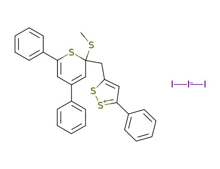 triiodure de <(methylthio-2 diphenyl-4,6 thiopyrannyl-2) methyl>-3 phenyl-5 dithiole-1,2 ylium