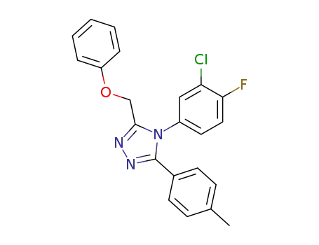 4H-1,2,4-Triazole, 4-(3-chloro-4-fluorophenyl)-3-(4-methylphenyl)-5-(phenoxymethyl)-
