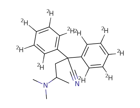 (R)-(-)-2,2-di-(2H<sub>5</sub>-phenyl)-4-dimethylaminopentanenitrile