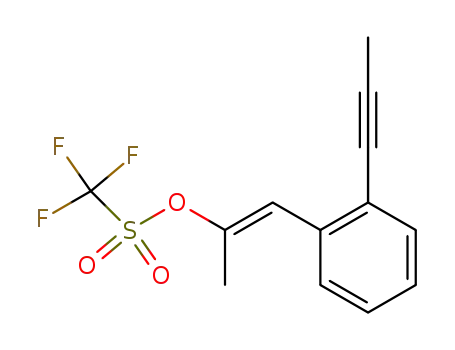 Methanesulfonic acid, trifluoro-, 1-methyl-2-[2-(1-propynyl)phenyl]ethenyl
ester, (E)-