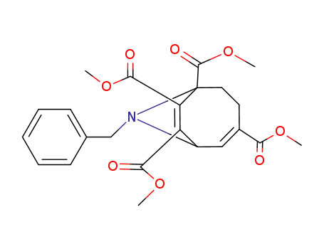 9-Benzyl-9-azabicyclo<4.2.1>nona-4,7-dien-1,4,7,8-tetracarbonsaeure-tetramethylester