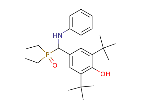 3,5-Di-tert-butyl-4-hydroxy-α-phenylaminobenzyldiethylphosphine oxide