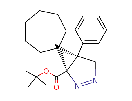 5'-Phenylspiro<cycloheptan-1,6'-<2,3>diazabicyclo<3.1.0>hex-2-en>-1'-carbonsaeure-tert-butylester