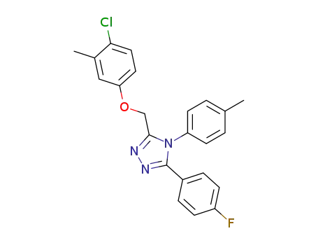 4H-1,2,4-Triazole, 3-((4-chloro-3-methylphenoxy)methyl)-5-(4-fluorophenyl)-4-(4-methylphenyl)-