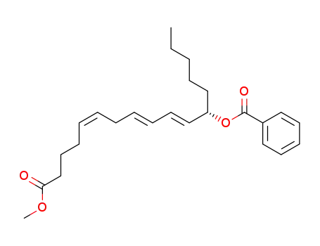 Benzoic acid (2E,4E,7Z)-(S)-11-methoxycarbonyl-1-pentyl-undeca-2,4,7-trienyl ester