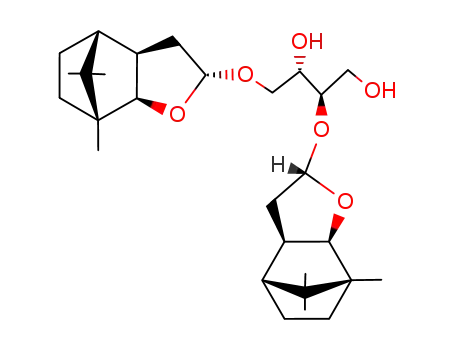 <2R-(2α(2R*(2'S*,3a'R*,4'R*,7'R*,7a'R*),3S*),3aα,4β,7β,7aα)>-2,4-Bis<(octahydro-7,8,8-trimethyl-4,7-methanobenzofuran-2-yl)oxy>-1,3-butandiol
