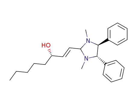 Molecular Structure of 128946-66-7 ((E)-(S)-1-((4S,5S)-1,3-Dimethyl-4,5-diphenyl-imidazolidin-2-yl)-oct-1-en-3-ol)