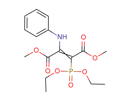 (E)-2-(Diethoxy-phosphoryl)-3-phenylamino-but-2-enedioic acid dimethyl ester