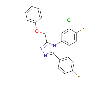 4-(3-CHLORO-4-FLUOROPHENYL)-3-(4-FLUOROPHENYL)-5-(PHENOXYMETHYL)-4H[1,2,4]TRIAZOLE