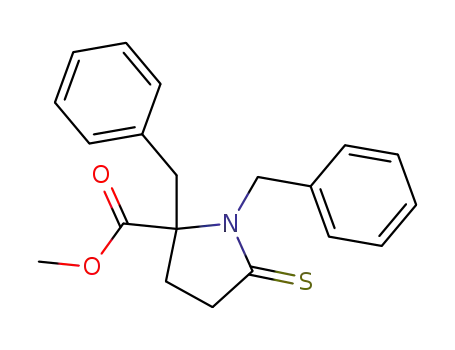 Proline, 1,2-bis(phenylmethyl)-5-thioxo-, methyl ester