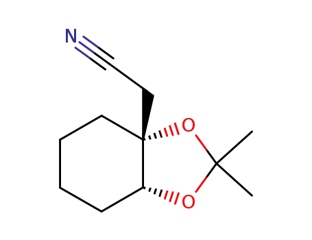 ((3aR,7aR)-2,2-Dimethyl-tetrahydro-benzo[1,3]dioxol-3a-yl)-acetonitrile