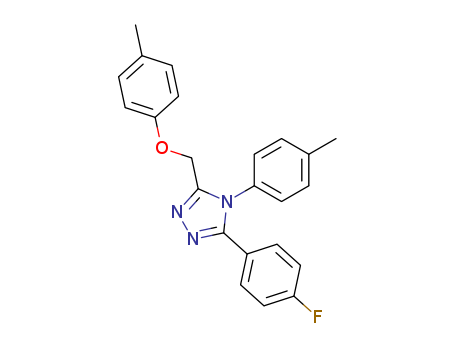 3-(4-FLUOROPHENYL)-5-((4-METHYLPHENOXY)METHYL)-4-(4-METHYLPHENYL)-4H-1,2,4-TRIAZOLE